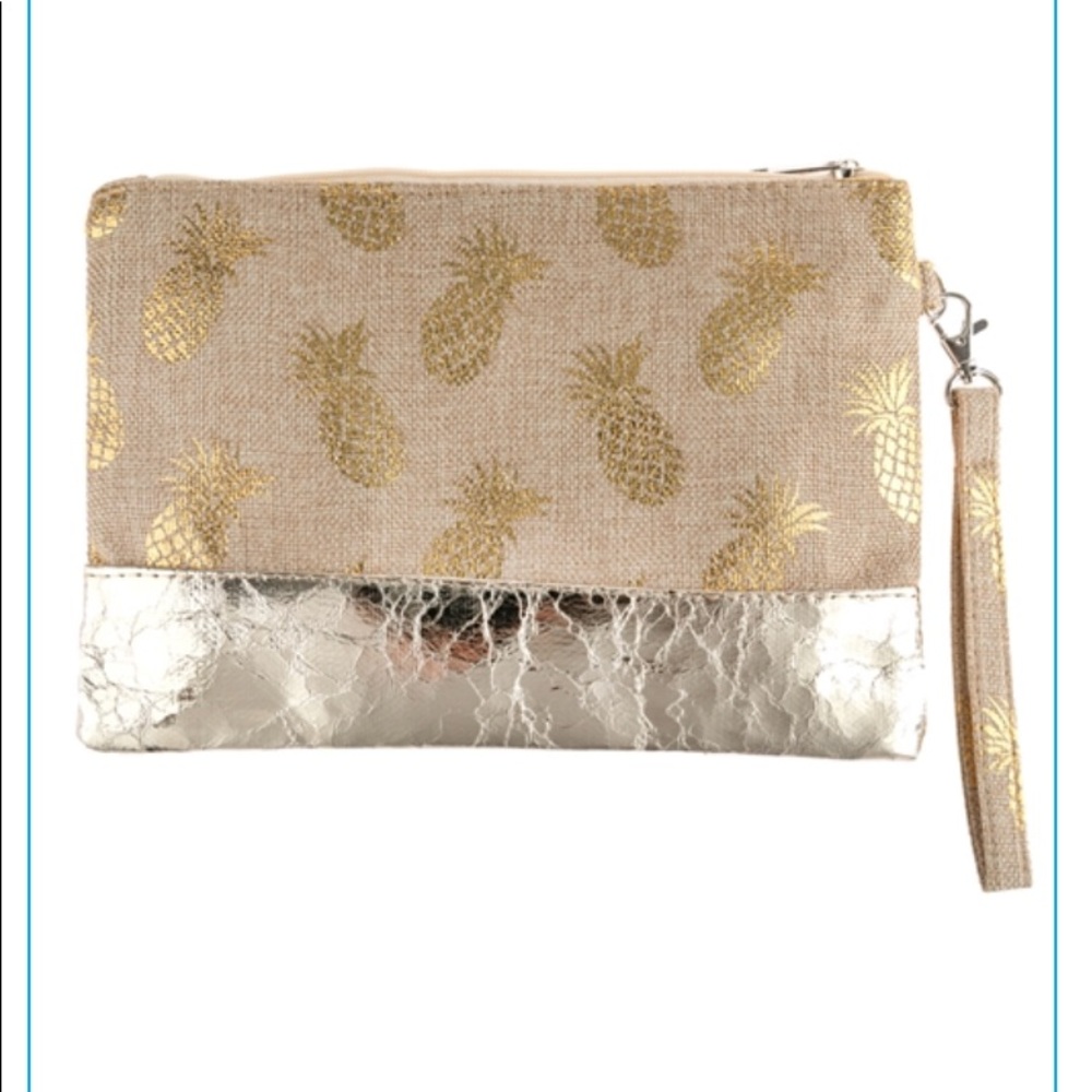 Pineapple Wristlet Bag.